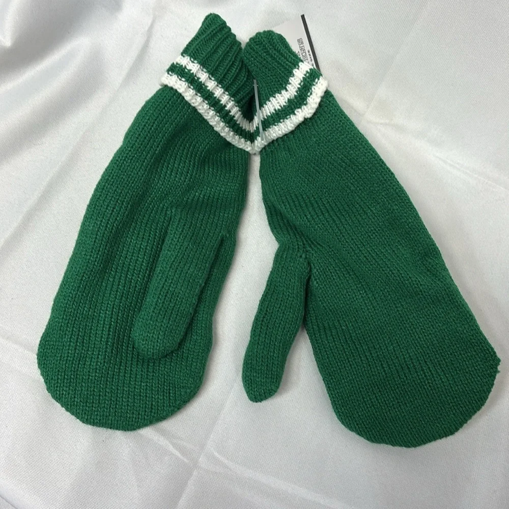 Gertex Knit thick lined Mittens Soft Warm Stretchy One Size Fits Most gloves